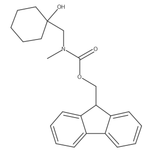 (9H-fluoren-9-yl)methyl N-[(1-hydroxycyclohexyl)methyl]-N-methylcarbamate Structure