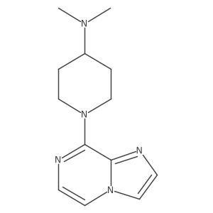 1-{imidazo[1,2-a]pyrazin-8-yl}-N,N-dimethylpiperidin-4-amine Structure
