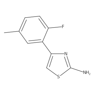 4-(2-Fluoro-5-methylphenyl)-2-thiazolamine Structure