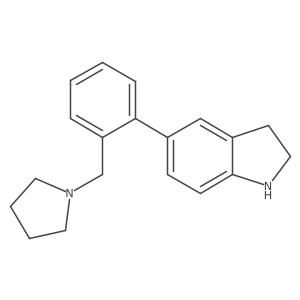 2,3-Dihydro-5-[2-(1-pyrrolidinylmethyl)phenyl]-1h-indole Structure