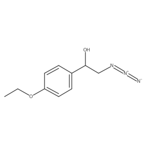 (1S)-2-azido-1-(4-ethoxyphenyl)ethan-1-ol结构式