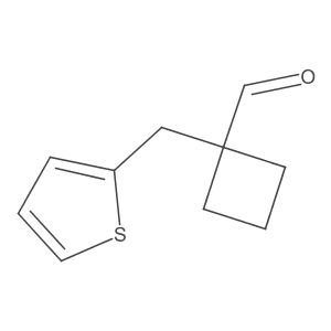 1-(2-Thienylmethyl)-cyclobutanecarboxaldehyde结构式