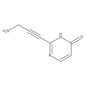 4(1H)-Pyrimidinone, 2-(3-amino-1-propynyl)- Structure