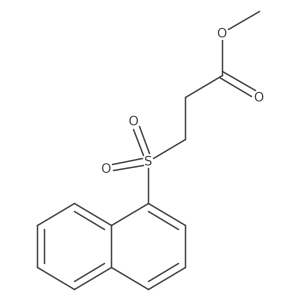 Propanoic acid, 3-(1-naphthalenylsulfonyl)-, methyl ester Structure