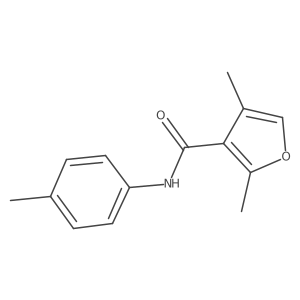 2,4-dimethyl-N-(4-methylphenyl)furan-3-carboxamide结构式