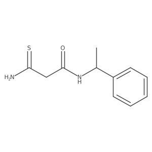 3-Amino-N-(1-phenylethyl)-3-thioxopropanamide结构式