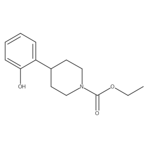 Ethyl 4-(2-hydroxy-phenyl)-piperidine-1-carboxylate结构式