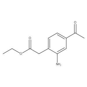 Ethyl (4-acetyl-2-aminophenyl)acetate结构式