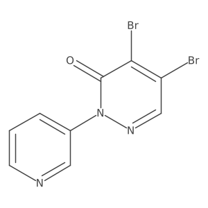4,5-Dibromo-2-(3-pyridinyl)-3(2H)-pyridazinone结构式