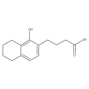 5,6,7,8-Tetrahydro-1-hydroxy-2-naphthalenebutanoic acid结构式