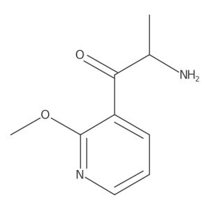 2-Amino-1-(2-methoxypyridin-3-yl)propan-1-one结构式
