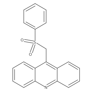 9-[(Phenylsulfonyl)methyl]acridine结构式