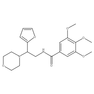 N-(2-(furan-2-yl)-2-morpholinoethyl)-3,4,5-trimethoxybenzamide结构式