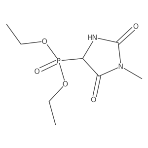 5-Diethoxyphosphoryl-3-methylimidazolidine-2,4-dione结构式