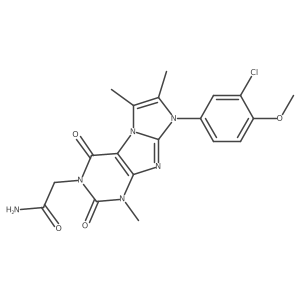 2-(8-(3-chloro-4-methoxyphenyl)-1,6,7-trimethyl-2,4-dioxo-1H-imidazo[2,1-f]purin-3(2H,4H,8H)-yl)acetamide Structure
