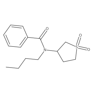 N-butyl-N-(1,1-dioxidotetrahydrothiophen-3-yl)benzamide结构式