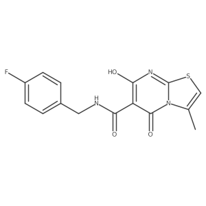 N-[(4-fluorophenyl)methyl]-7-hydroxy-3-methyl-5-oxo-5H-[1,3]thiazolo[3,2-a]pyrimidine-6-carboxamide结构式