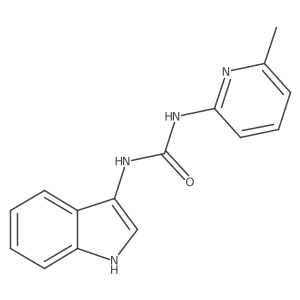 1-(1H-indol-3-yl)-3-(6-methylpyridin-2-yl)urea结构式