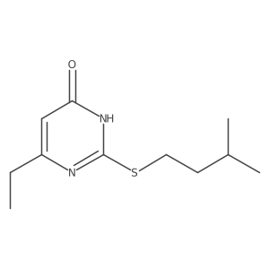 6-ethyl-2-(isopentylthio)pyrimidin-4(3H)-one Structure