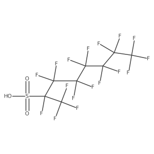 Heptadecafluorooctane-2-sulfonic acid Structure