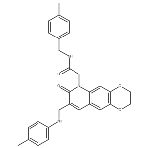 N-(4-methylbenzyl)-2-(7-oxo-8-((p-tolylamino)methyl)-2,3-dihydro-[1,4]dioxino[2,3-g]quinolin-6(7H)-yl)acetamide Structure