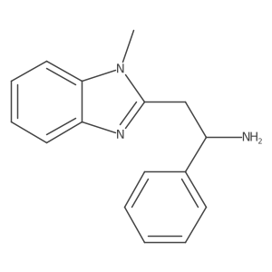 2-(1-methyl-1H-1,3-benzodiazol-2-yl)-1-phenylethan-1-amine结构式