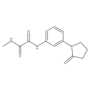 N1-methyl-N2-(3-(2-oxopyrrolidin-1-yl)phenyl)oxalamide Structure