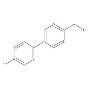 2-(Chloromethyl)-5-(4-fluorophenyl)pyrimidine Structure