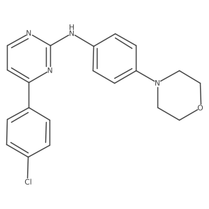 4-(4-chlorophenyl)-N-(4-morpholin-4-ylphenyl)pyrimidin-2-amine Structure