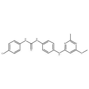 1-(4-Chlorophenyl)-3-(4-((6-methoxy-2-methylpyrimidin-4-yl)amino)phenyl)urea Structure