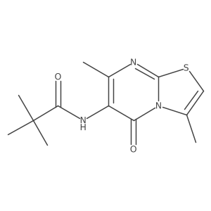 N-(3,7-dimethyl-5-oxo-5H-thiazolo[3,2-a]pyrimidin-6-yl)pivalamide Structure