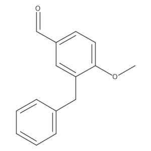 3-Benzyl-4-methoxybenzaldehyde结构式