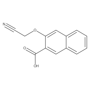 3-(Cyanomethoxy)naphthalene-2-carboxylic acid Structure