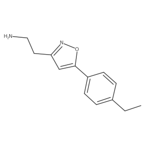 2-[5-(4-Ethylphenyl)-1,2-oxazol-3-yl]ethan-1-amine结构式