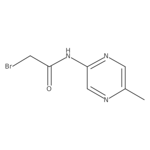 2-bromo-N-(5-methylpyrazin-2-yl)acetamide Structure