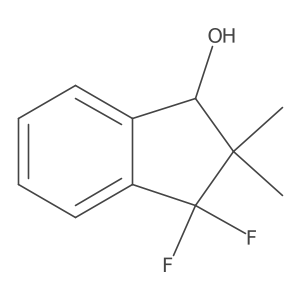 3,3-Difluoro-2,2-dimethylindan-1-ol结构式