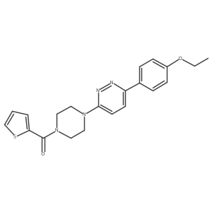 (4-(6-(4-Ethoxyphenyl)pyridazin-3-yl)piperazin-1-yl)(thiophen-2-yl)methanone结构式