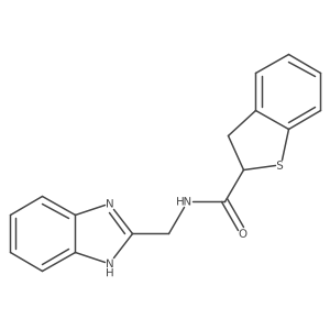 N-(1H-Benzimidazol-2-ylmethyl)-2,3-dihydrobenzo[b]thiophene-2-carboxamide Structure