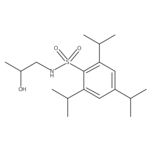 N-(2-hydroxypropyl)-2,4,6-triisopropylbenzenesulfonamide Structure