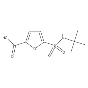 5-(Tert-butylsulfamoyl)furan-2-carboxylic acid结构式