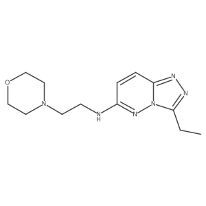 CCc1nnc2ccc(NCCN3CCOCC3)nn12结构式