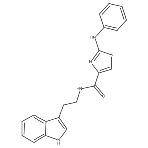 N-(2-(1H-indol-3-yl)ethyl)-2-(phenylamino)thiazole-4-carboxamide Structure