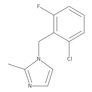 1-[(2-Chloro-6-fluorophenyl)methyl]-2-methylimidazole结构式