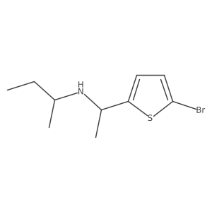 [1-(5-Bromothiophen-2-yl)ethyl](butan-2-yl)amine Structure
