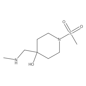 4-((Methylamino)methyl)-1-(methylsulfonyl)piperidin-4-ol Structure