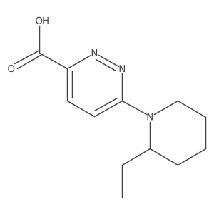 6-(2-Ethylpiperidin-1-yl)pyridazine-3-carboxylic acid结构式