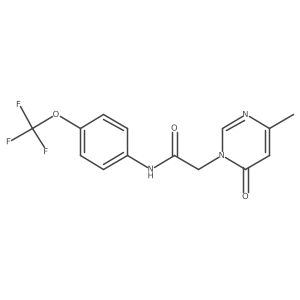 2-(4-methyl-6-oxopyrimidin-1(6H)-yl)-N-(4-(trifluoromethoxy)phenyl)acetamide Structure