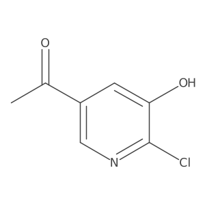 1-(6-Chloro-5-hydroxypyridin-3-YL)ethan-1-one Structure