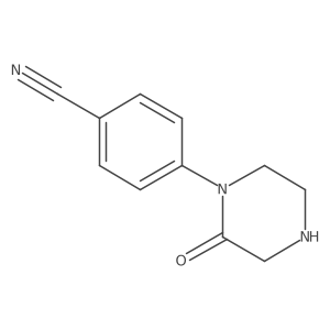 4-(2-Oxo-1-piperazinyl)benzonitrile Structure