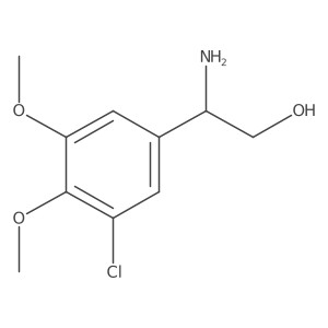 (2S)-2-Amino-2-(3-chloro-4,5-dimethoxyphenyl)ethan-1-OL结构式